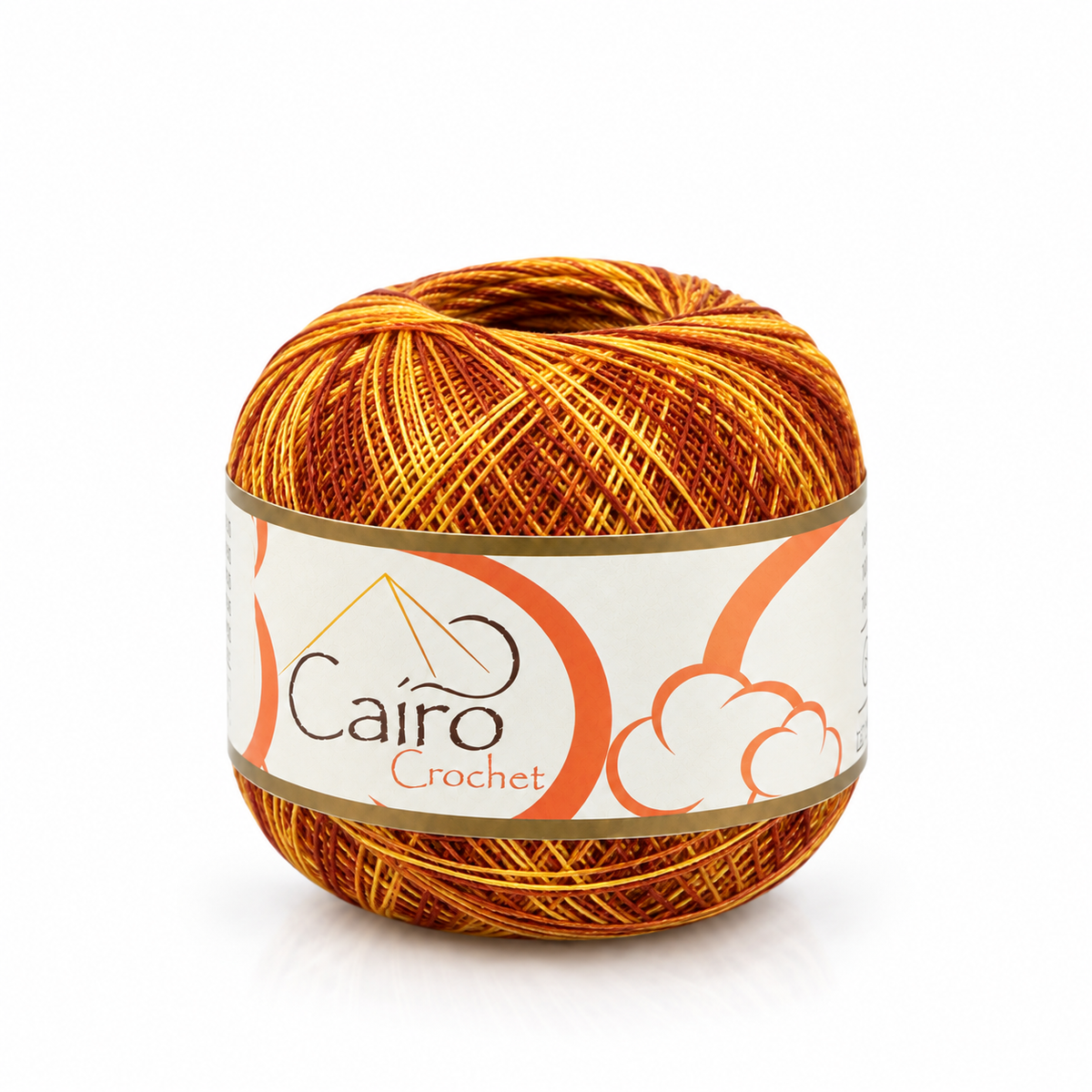 Cairo Crochet - ocre amarelo bordô
