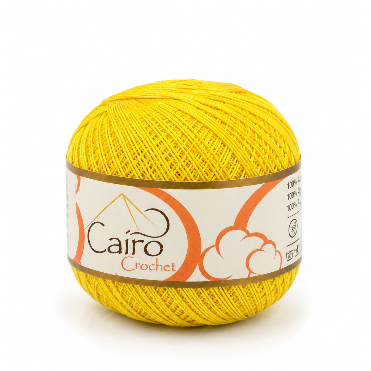 Cairo Crochet - amarelo vivo