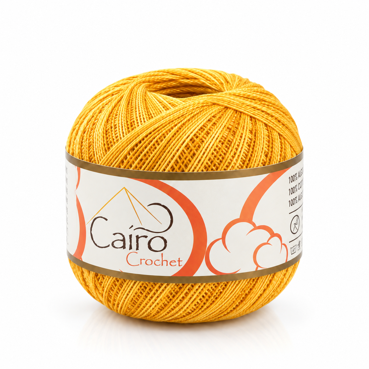 Cairo Crochet - amarelo dourado