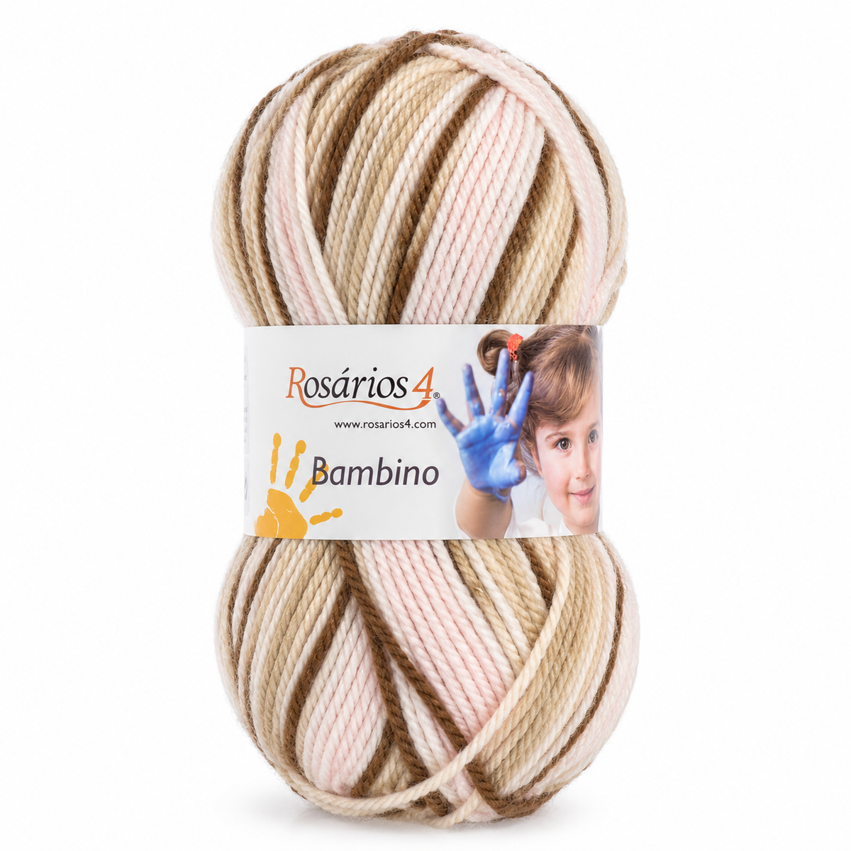 Bambino Print - bege castanho rosa muito claro branco