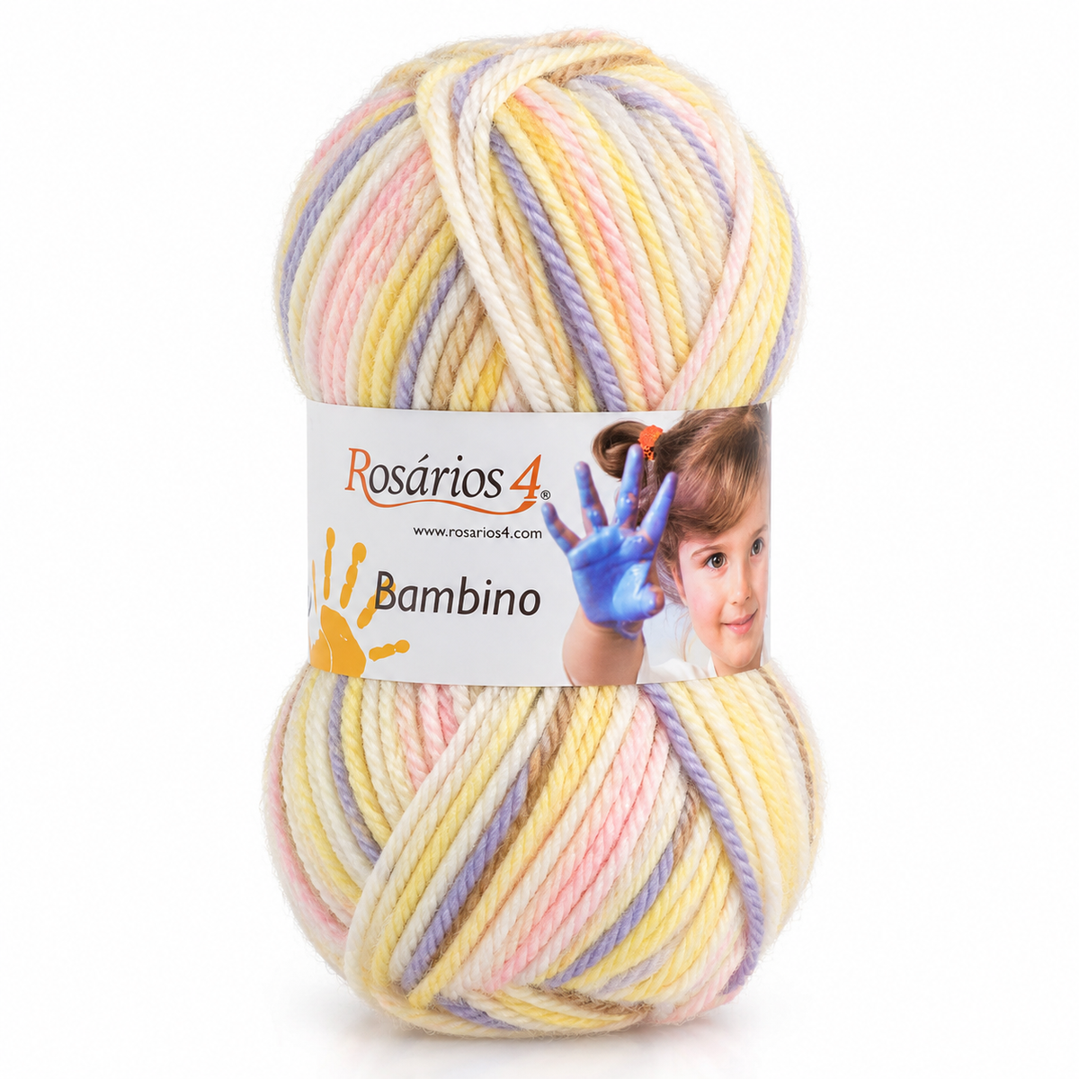 Bambino Print - amarelo rosa lilás creme