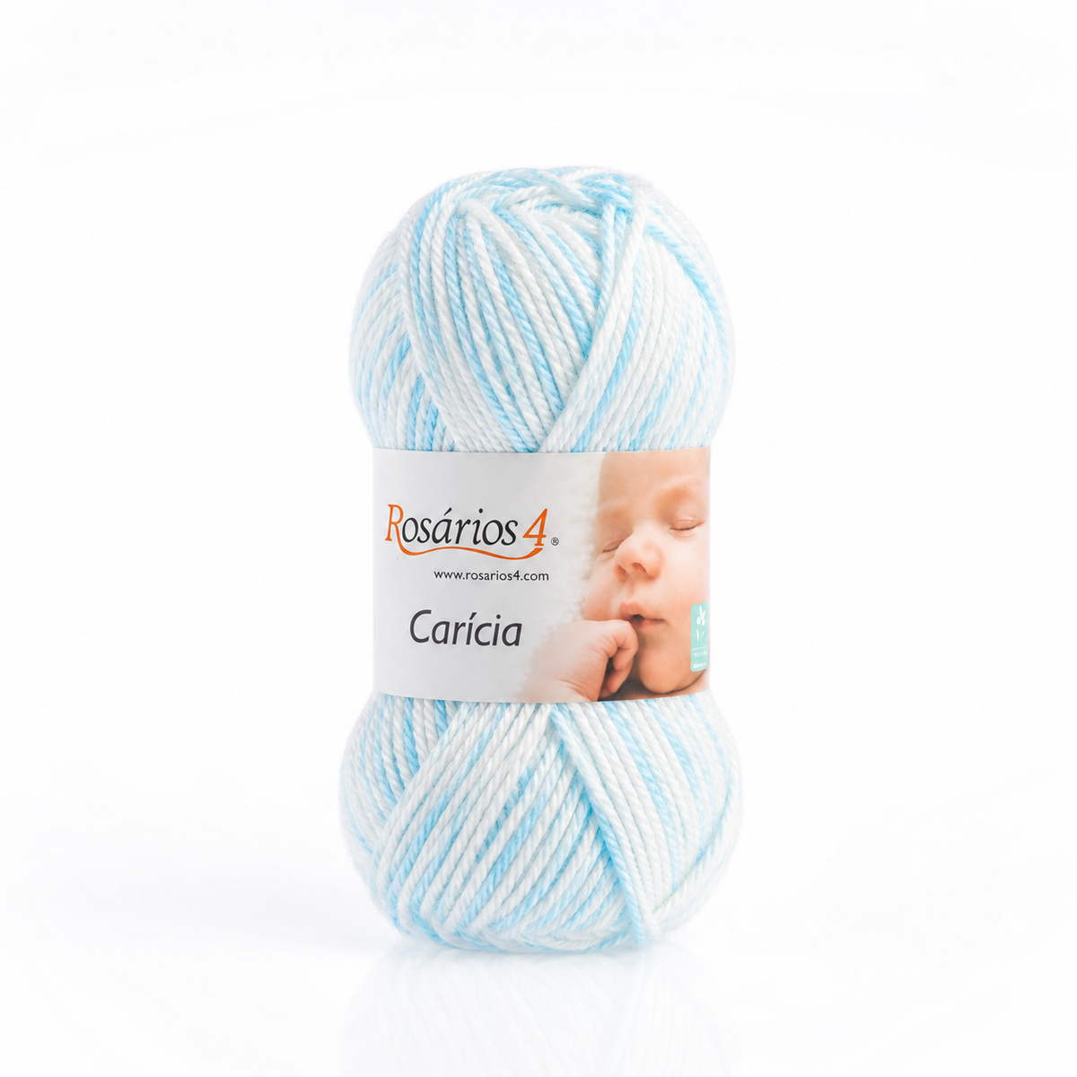 Carícia - azul claro branco