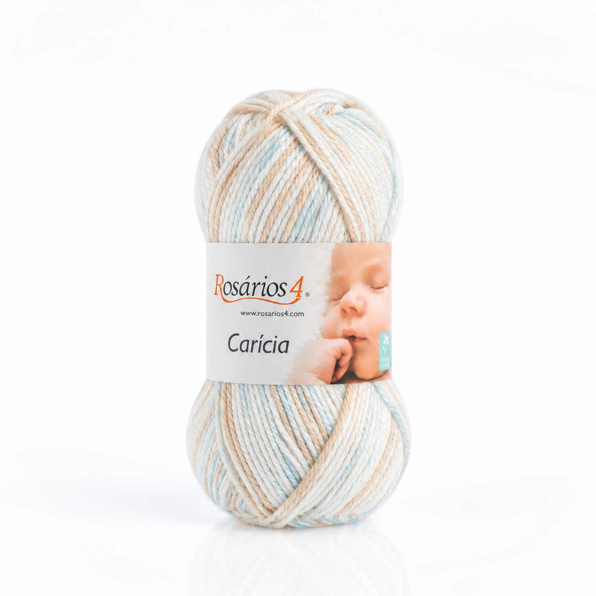 Carícia Print - branco bege azul muito claro - Cor 52