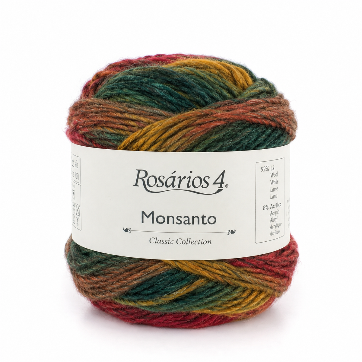 Monsanto - verde escuro ocre cobre vermelho