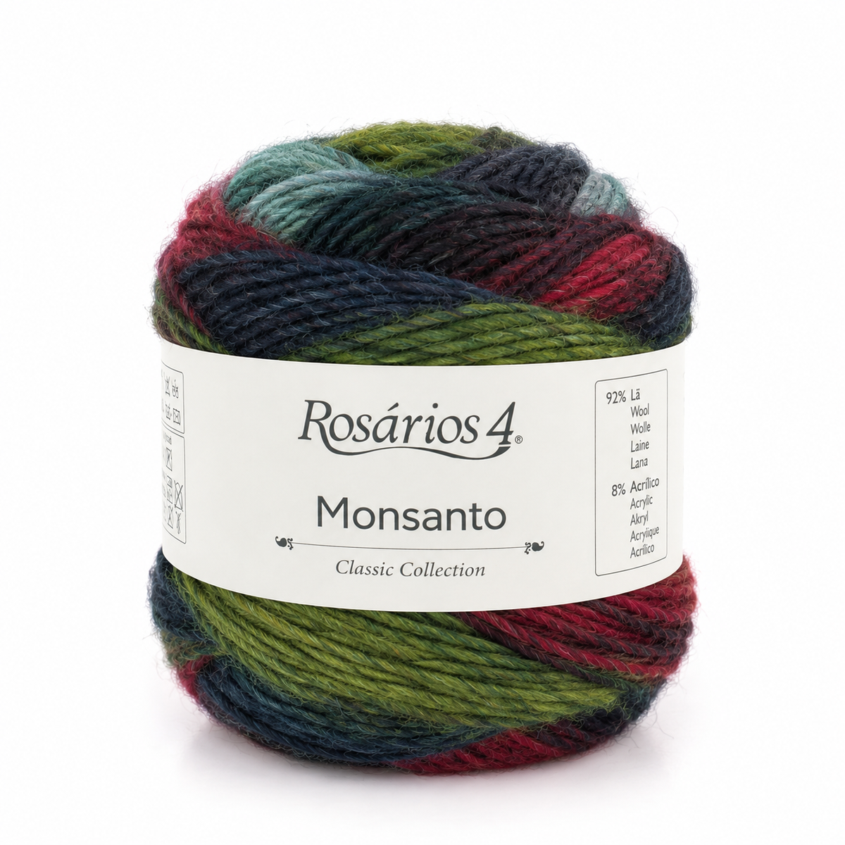 Monsanto - azul escuro verde vermelho